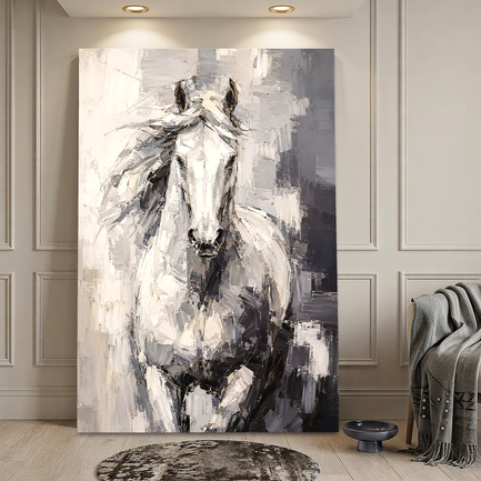 Abstract Monochrome Horse