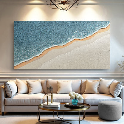 Shoreline Serenity Abstract Wall Art