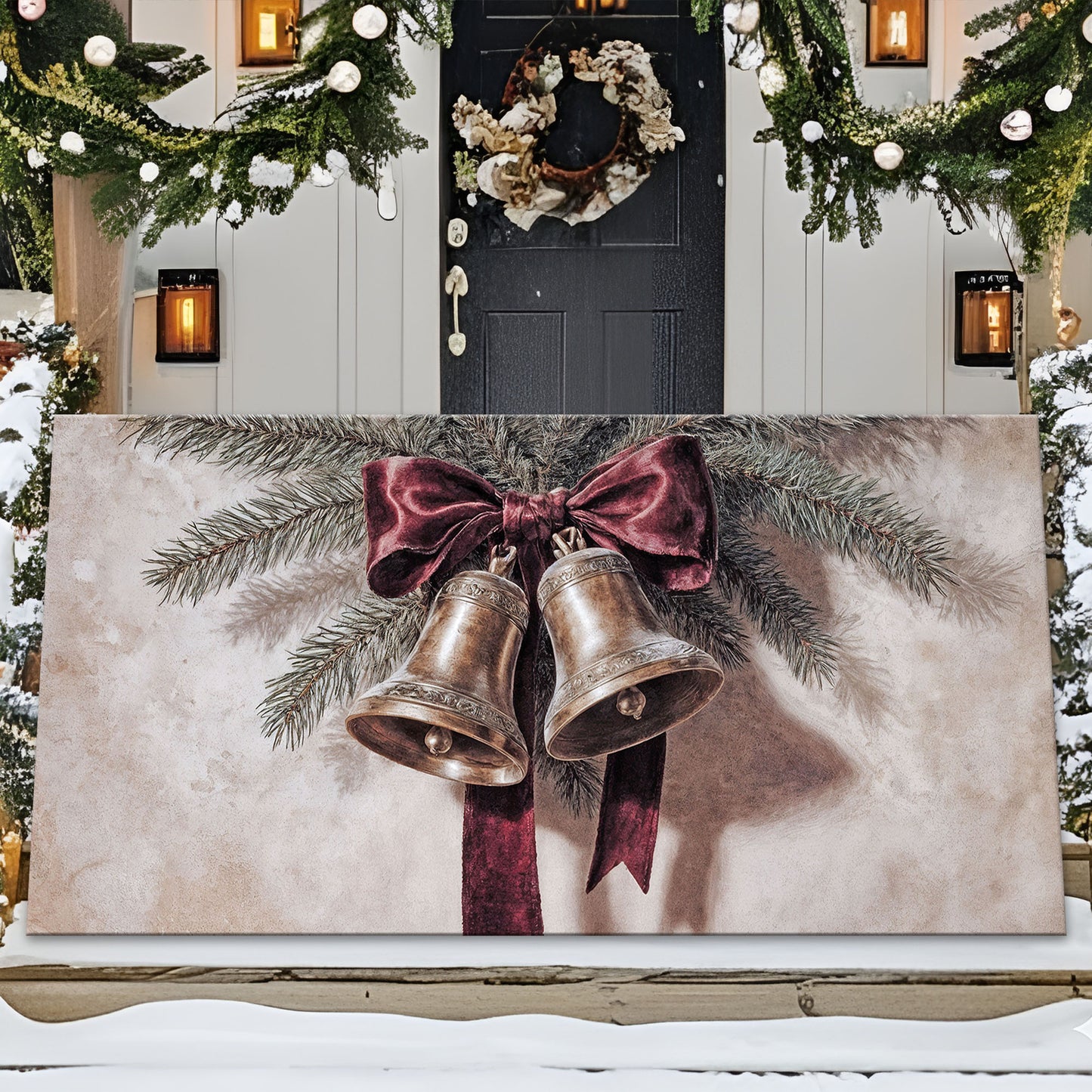 Vintage Christmas Bells Wall Art IV