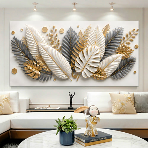 Golden Tropical Leaves
