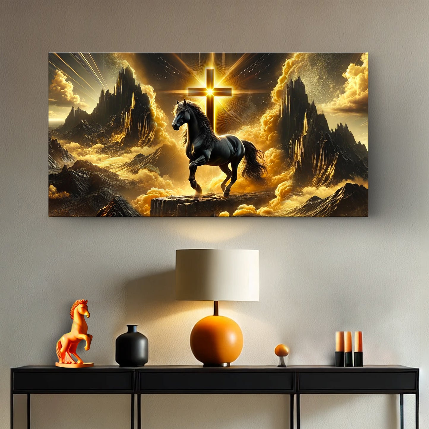 3D Horse Faith Wall Art