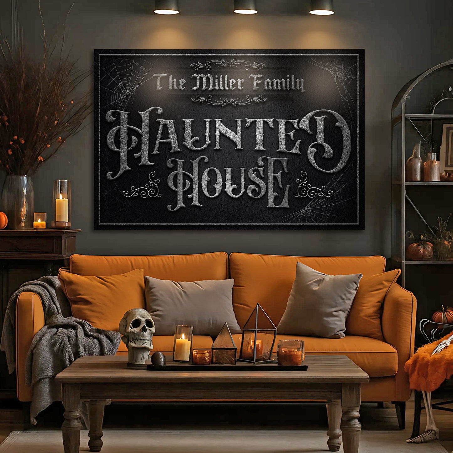 Personalized Haunted House Halloween Sign IV