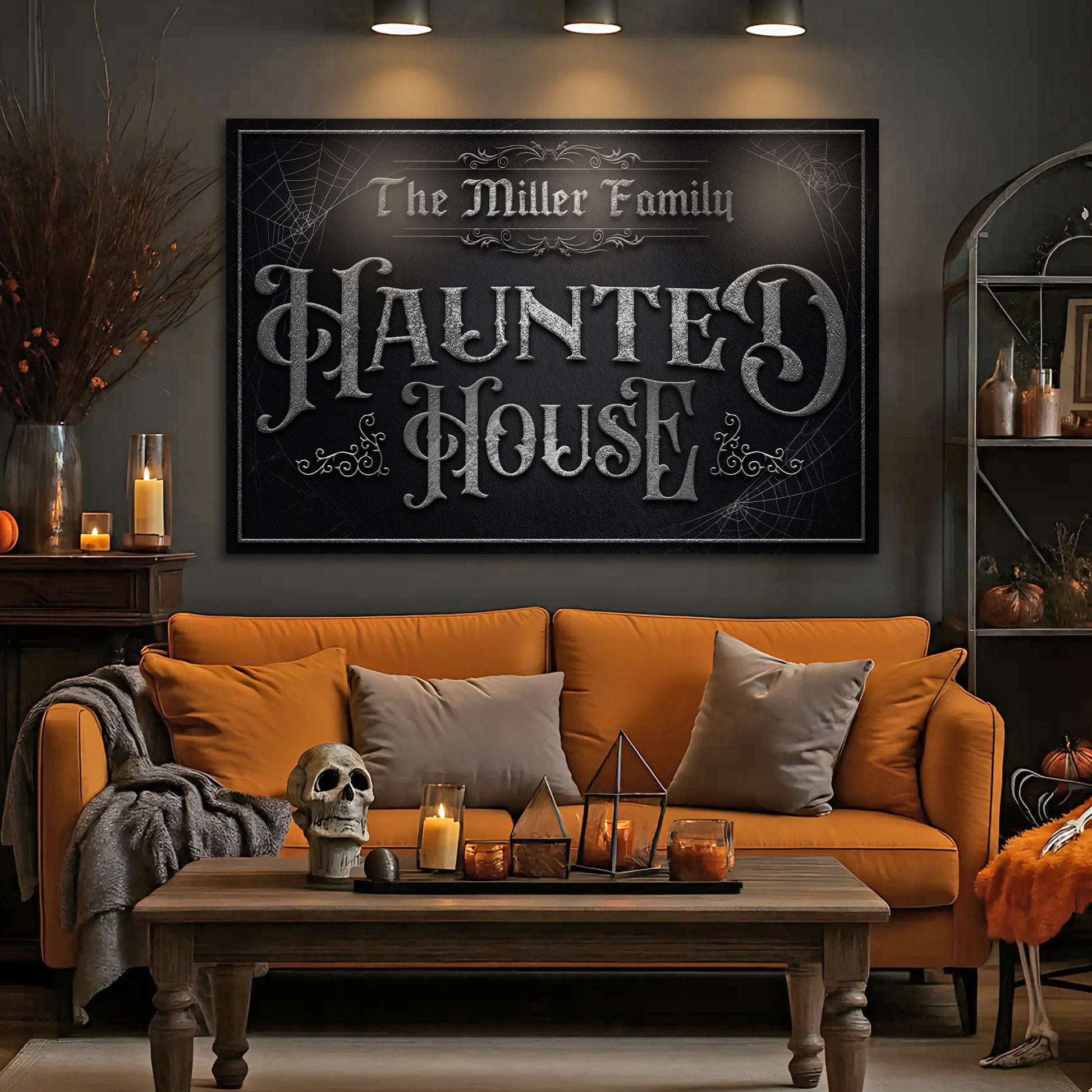 Personalized Haunted House Halloween Sign IV