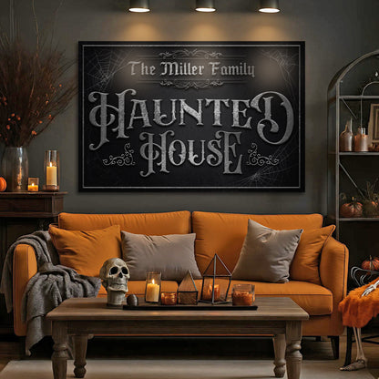 Personalized Haunted House Halloween Sign IV