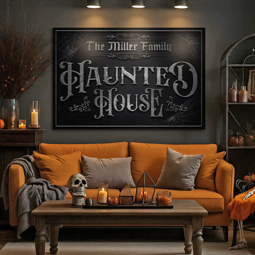 Personalized Haunted House Halloween Sign IV