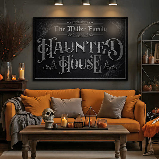 Personalized Haunted House Halloween Sign IV