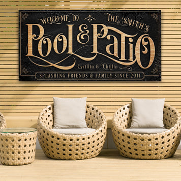 Personalized Pool & Patio Sign II