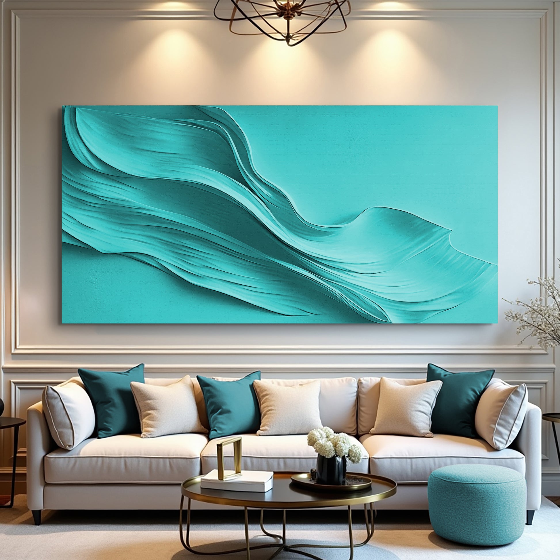 Turquoise Minimalist Wall Art