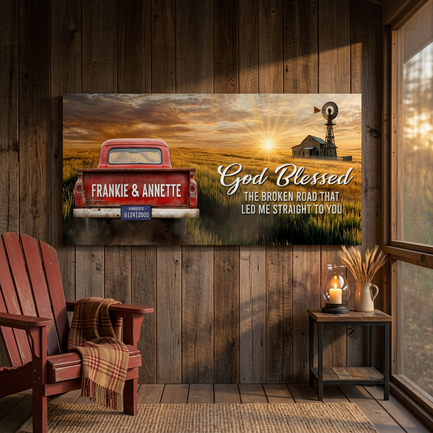 God Bless the Broken Road That Led Me to You Sign test