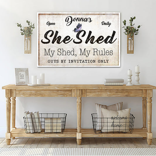 Personalized She Shed Sign XIX