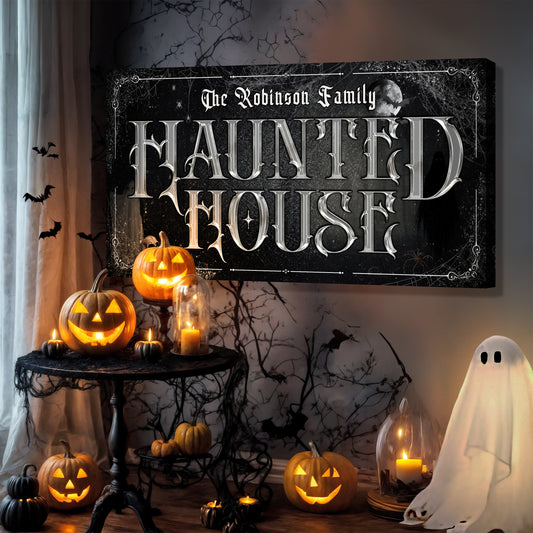 Personalized Haunted House Halloween Sign III