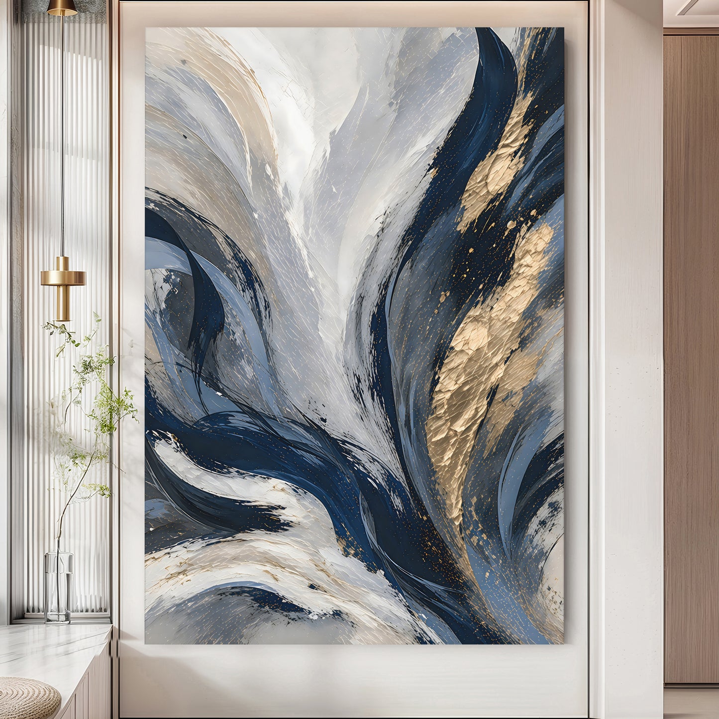 Gilded Indigo Motion