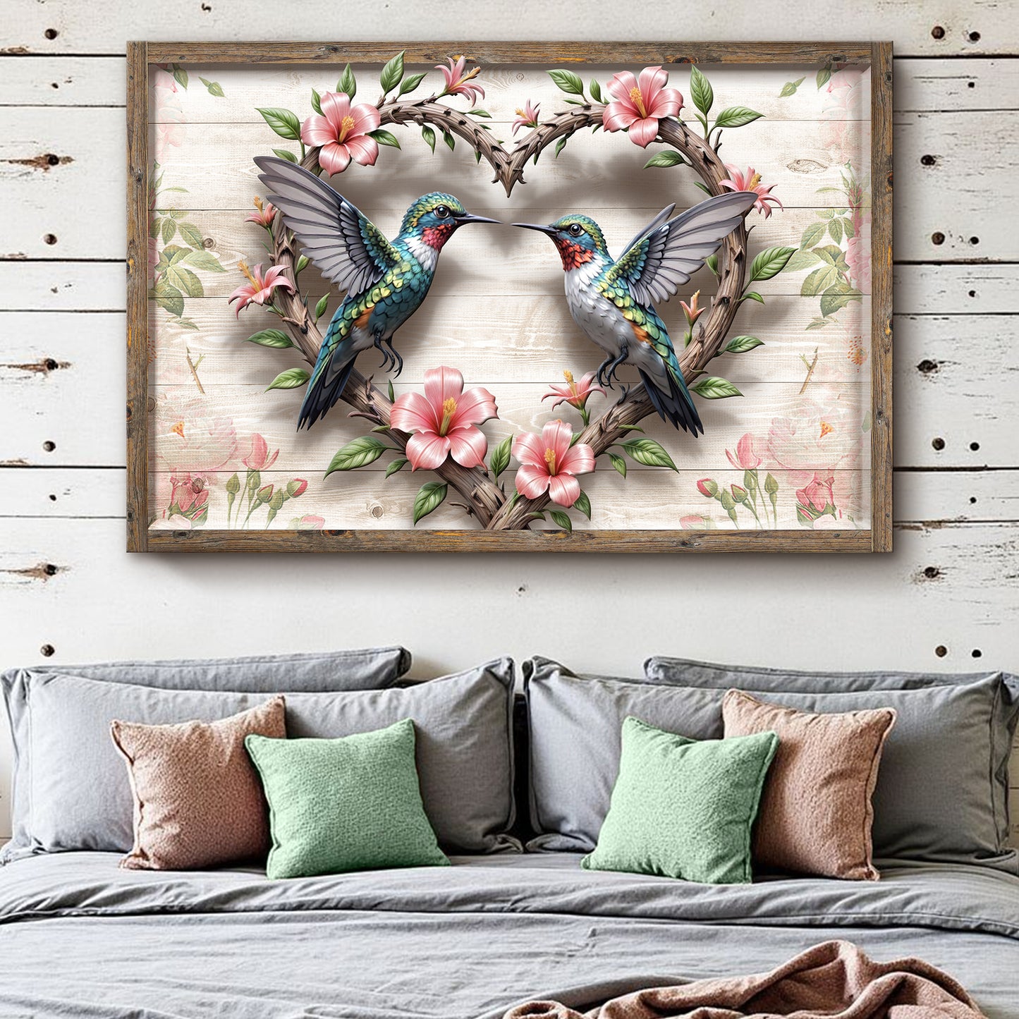 3D Hummingbirds Wall Art II