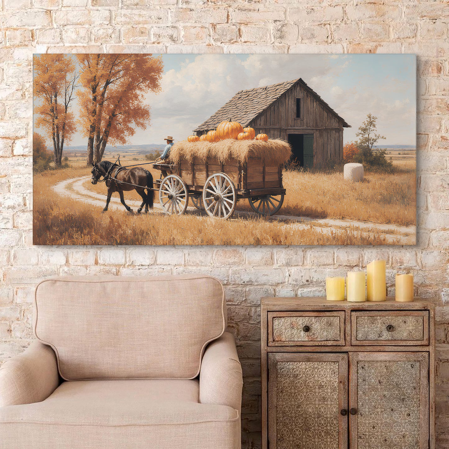 Hay Rides With Grampa Wall Art