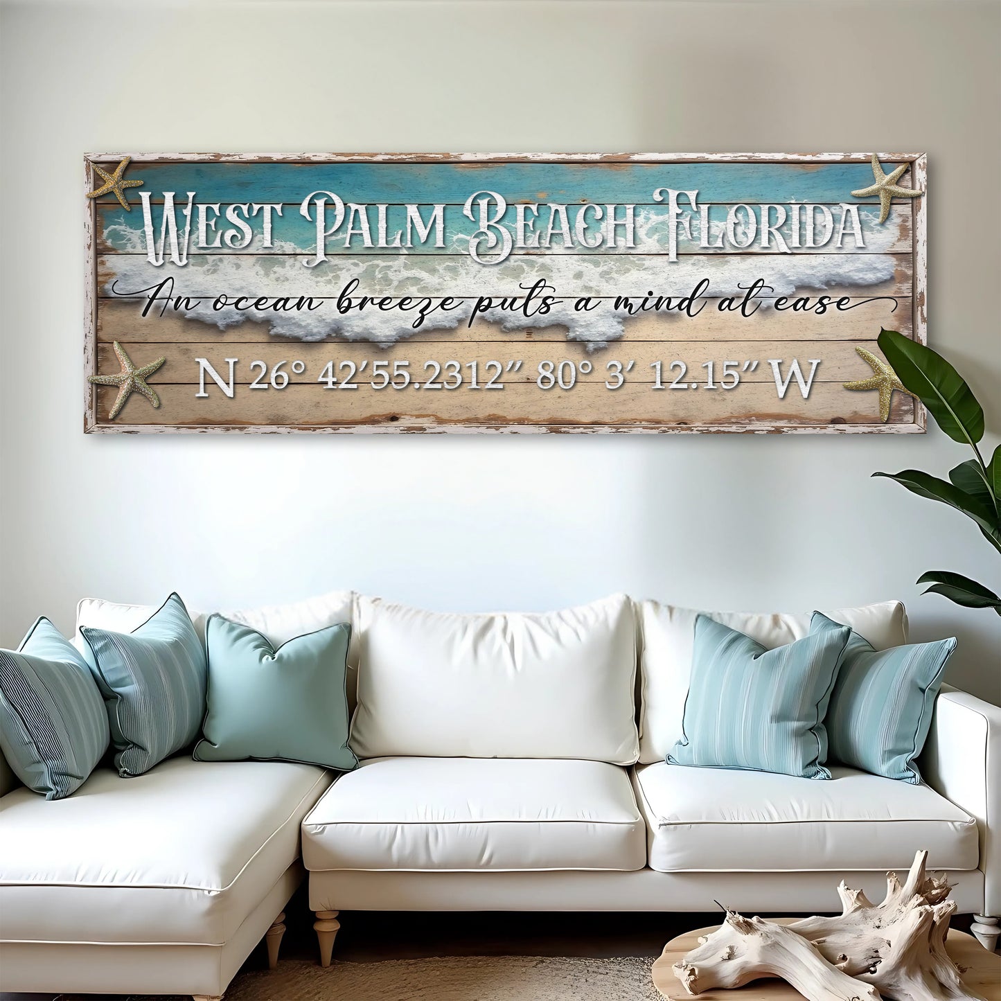 Personalized Beach House Coastal Sign II