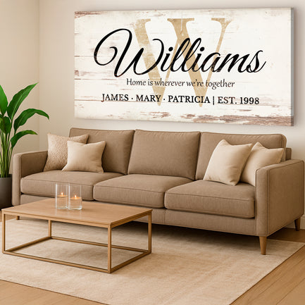 Personalized Family Sign XI