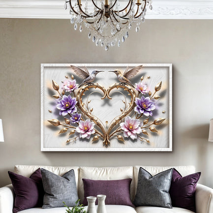 3D Hummingbirds Wall Art V