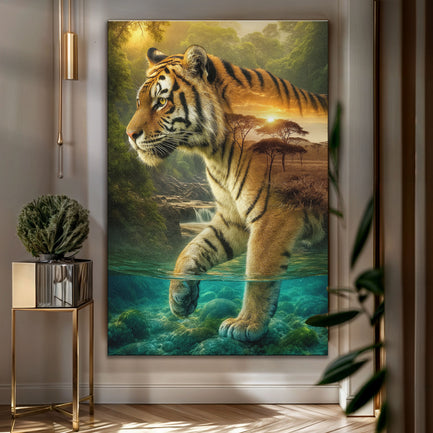 Tiger's Allegory Wall Art
