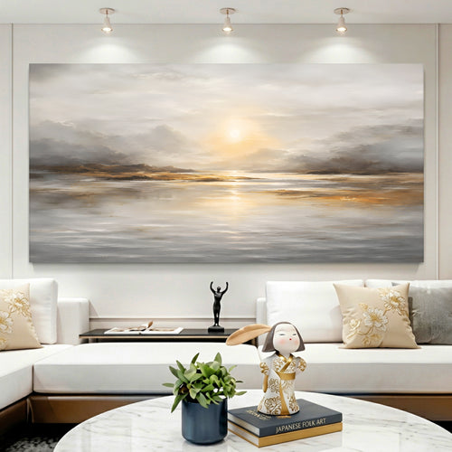 Golden Horizon Abstract