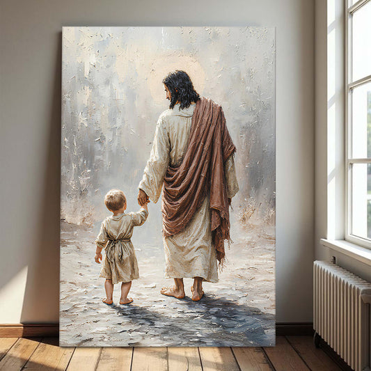Jesus With Boy Faith Wall Art