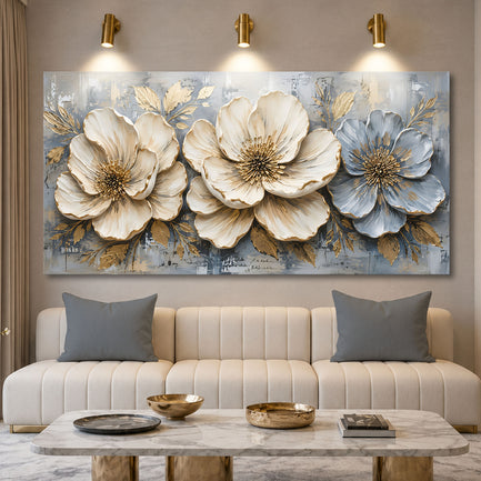 Golden Ivory Blossoms