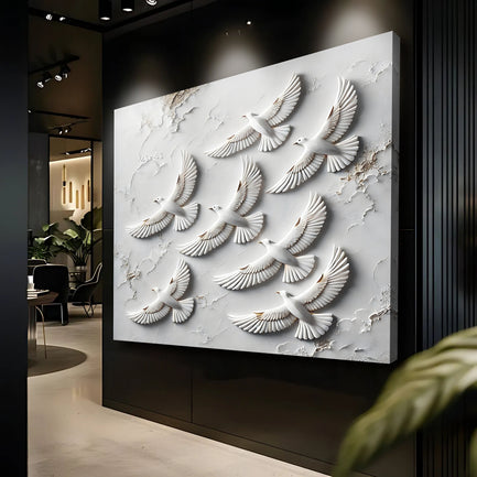 3D Birds Wall Art