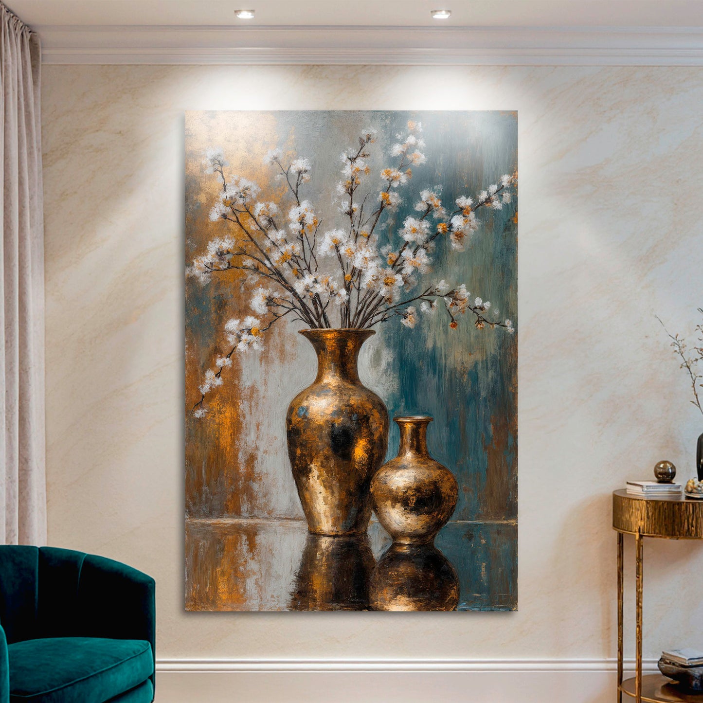 Vintage Vased Floral Wall Art