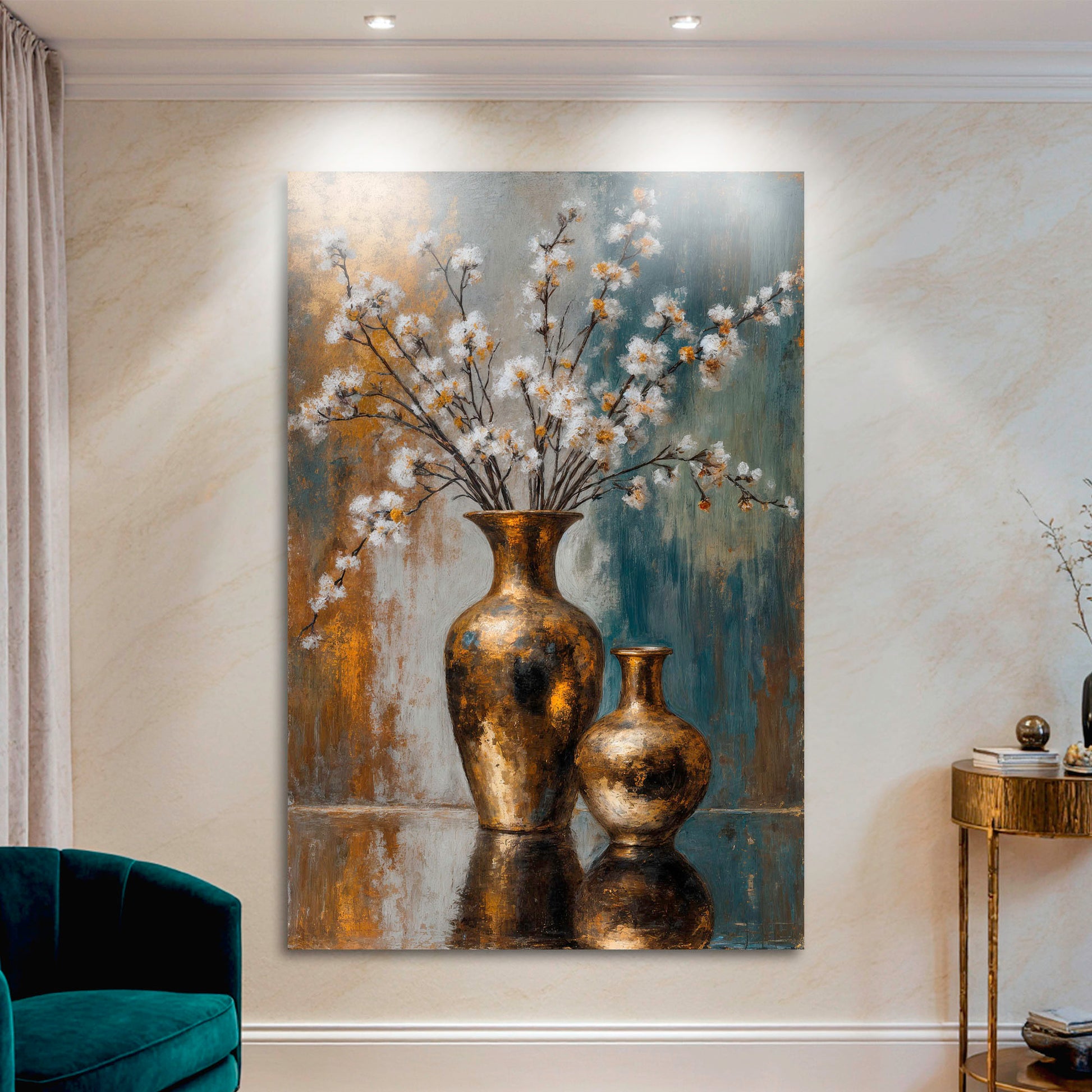 Vintage Vased Floral Wall Art