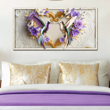 3D Hummingbirds Wall Art III