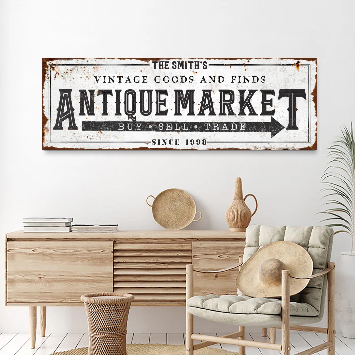 Vintage Antique Market Sign II