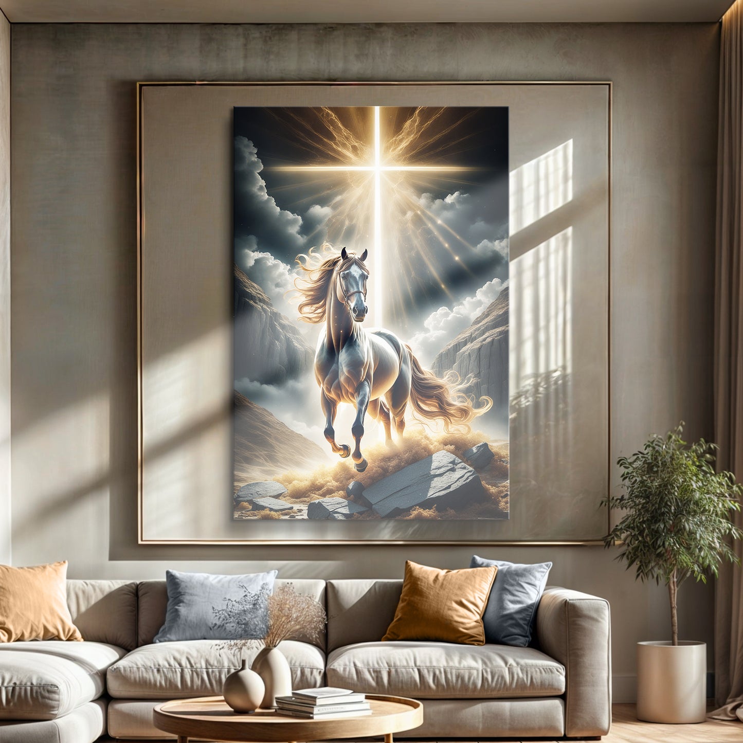 3D Horse Faith Wall Art II