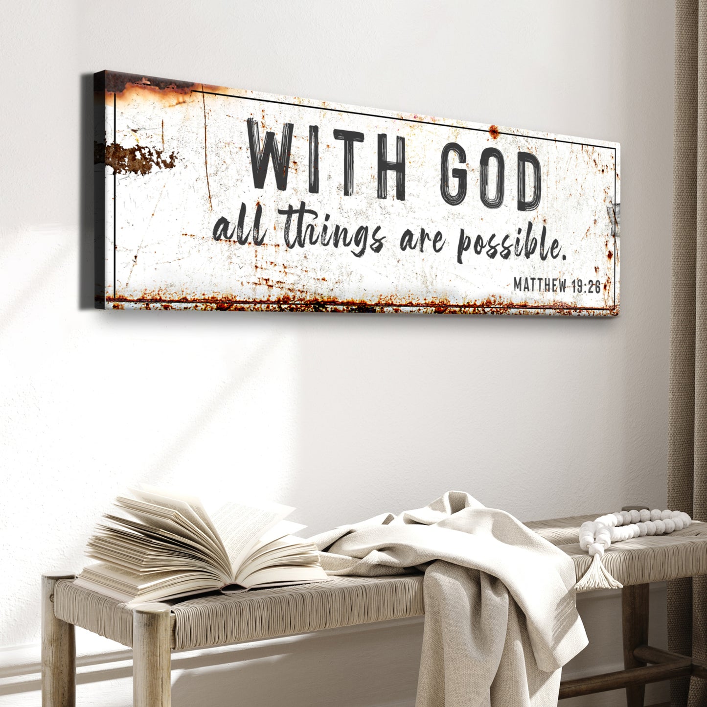 With God All Things Are Possible Sign