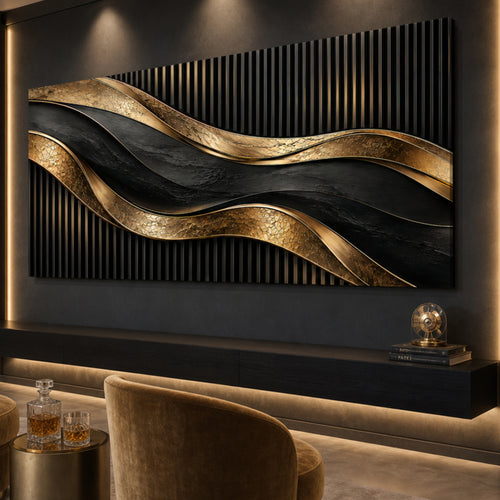 Luxury Obsidian Waves