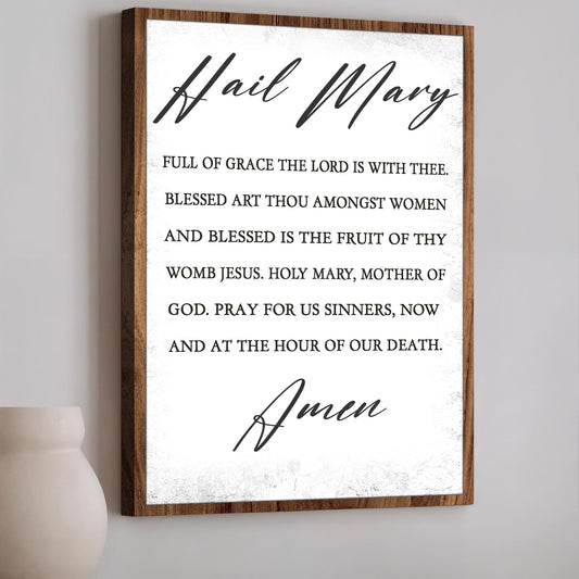 The Hail Mary Faith Sign