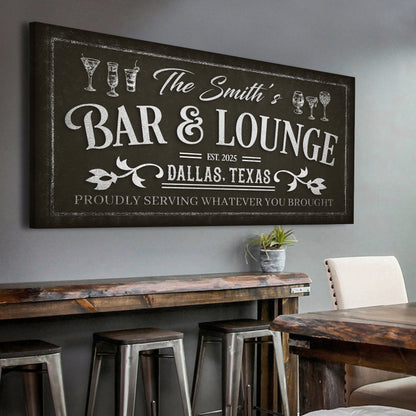 Personalized Bar and Lounge Wall Sign