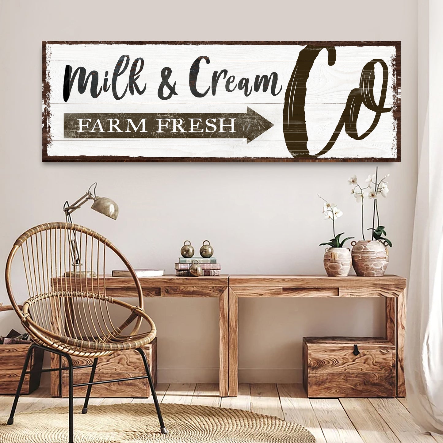 Farm Fresh Milk And Cream Co Sign