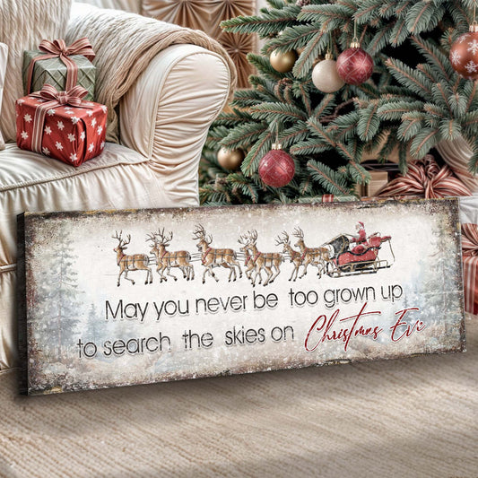 Search The Skies On Christmas Eve Sign II