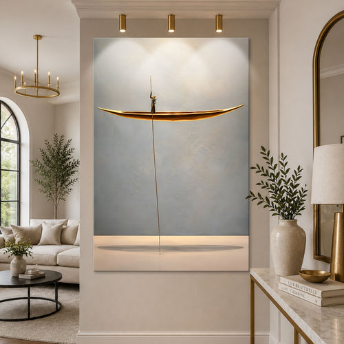 Minimalist Golden Boat