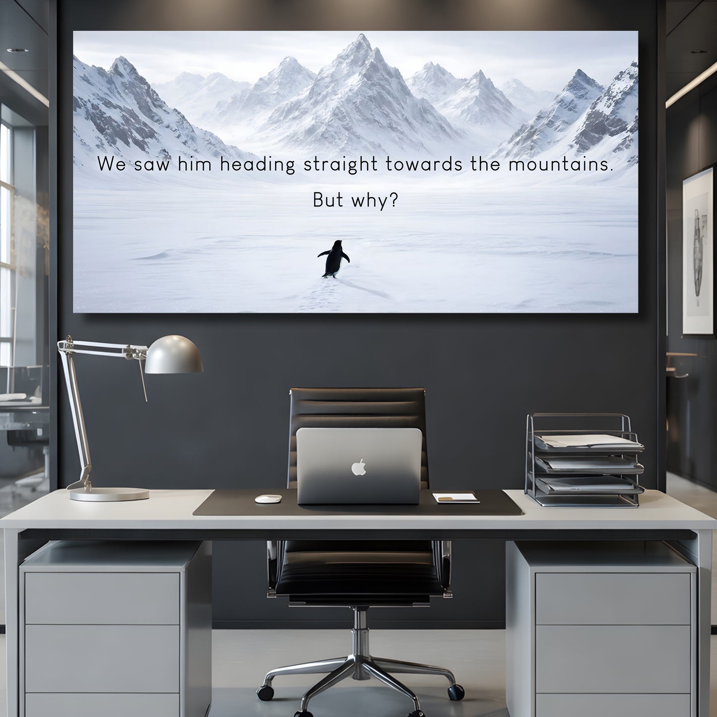 Heading Towards The Mountains Wall Sign