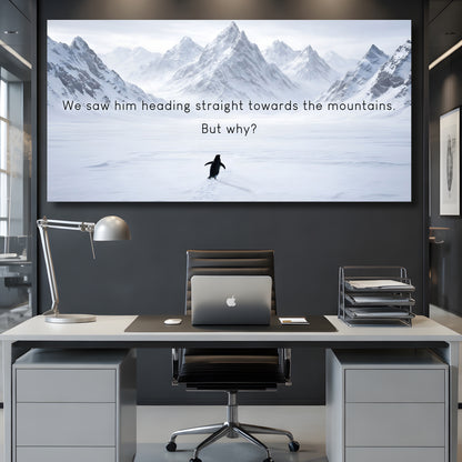 Heading Towards The Mountains Wall Sign