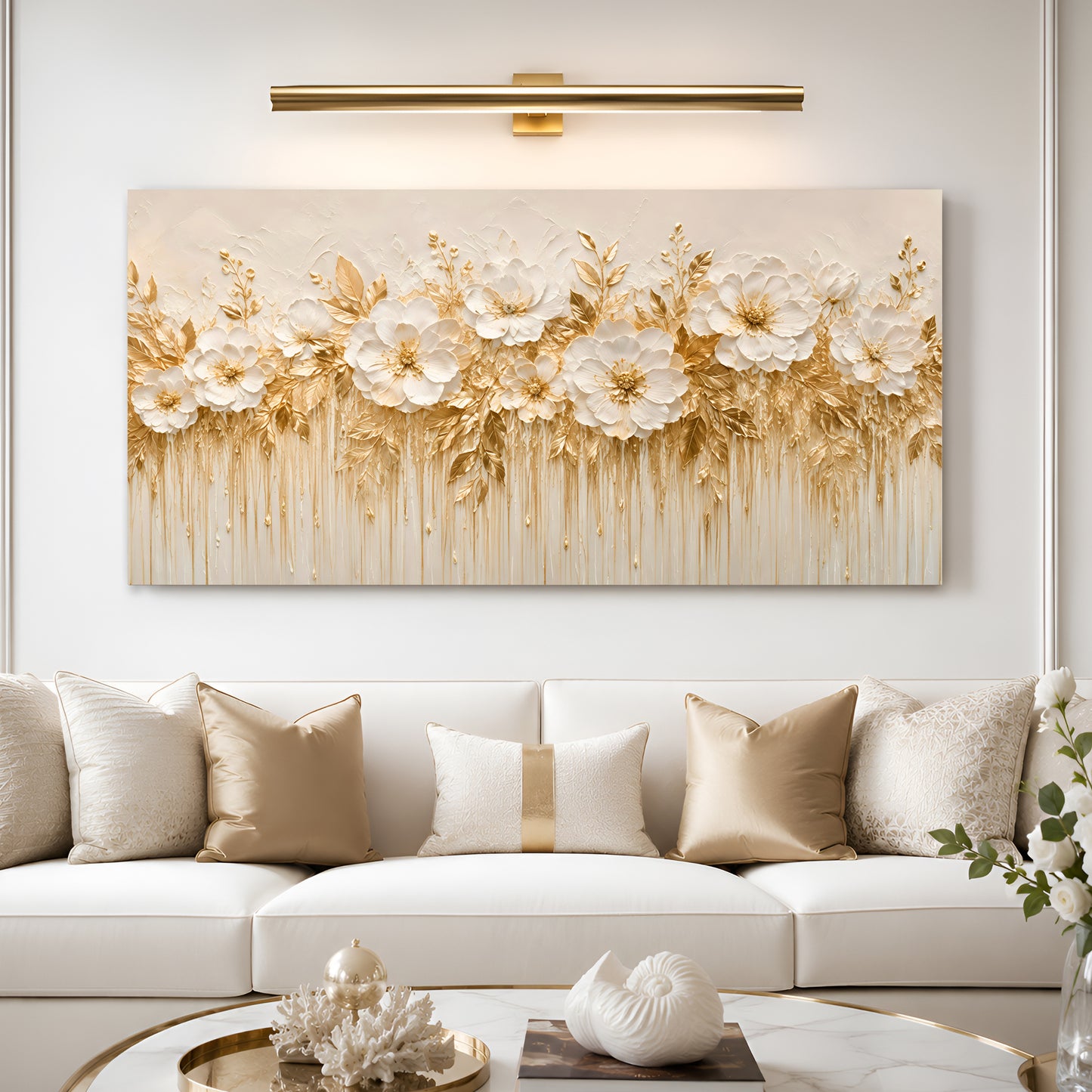 Ivory Blossom Symphony Wall Art