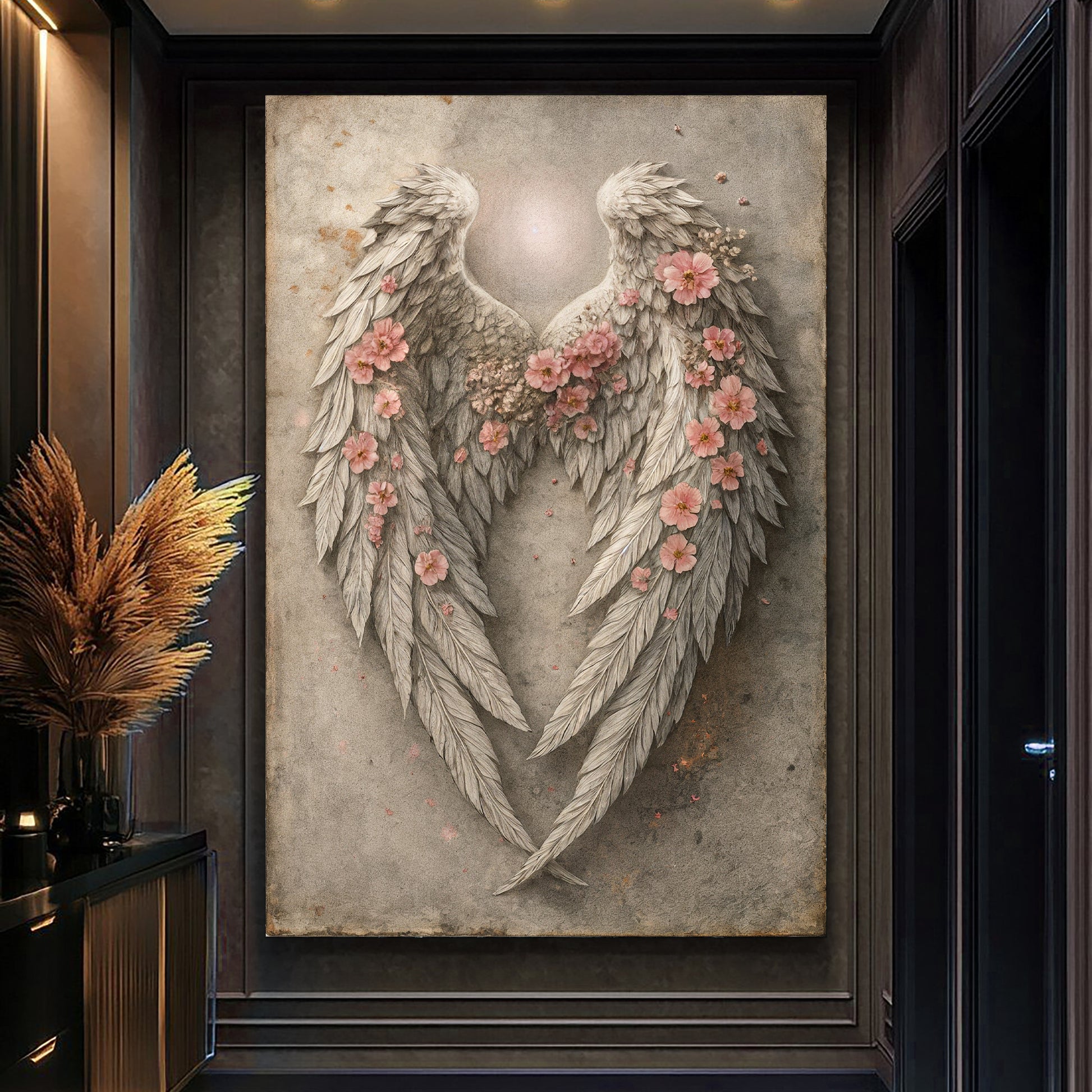 Abstract Blooming Wings Wall Art