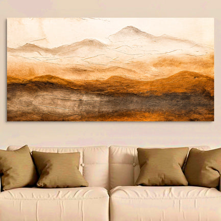 Desert Mountain Horizon Abstract Wall Art