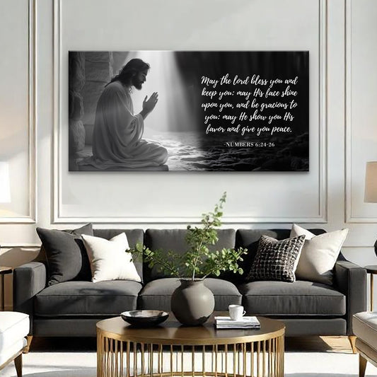 Numbers 6:24-26 - May The Lord Bless You Faith Sign