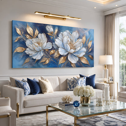 Royal Blue Peony Elegance