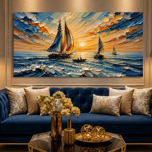 Blue Sailboat