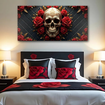 3D Vintage Skull Wall Art VI