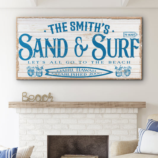 Sand & Surf Sign VIII - Image by Tailored Canvases