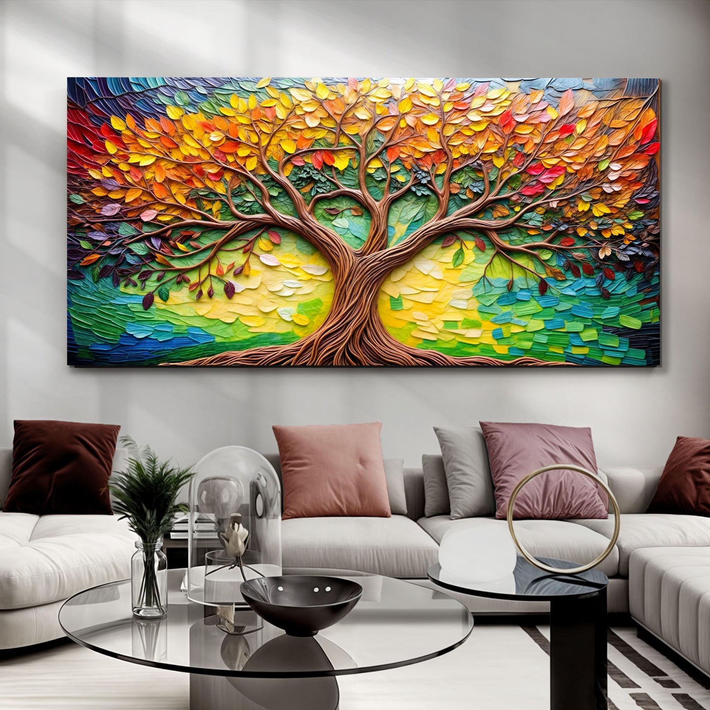 Tree Of Life Impasto Wall Art