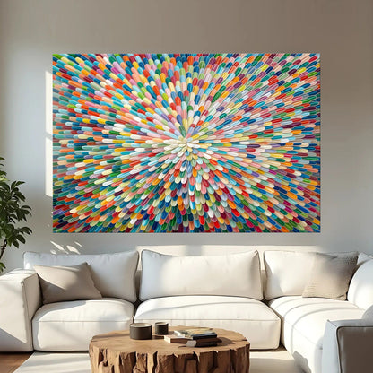 Radiant Bloom Abstract Wall Art